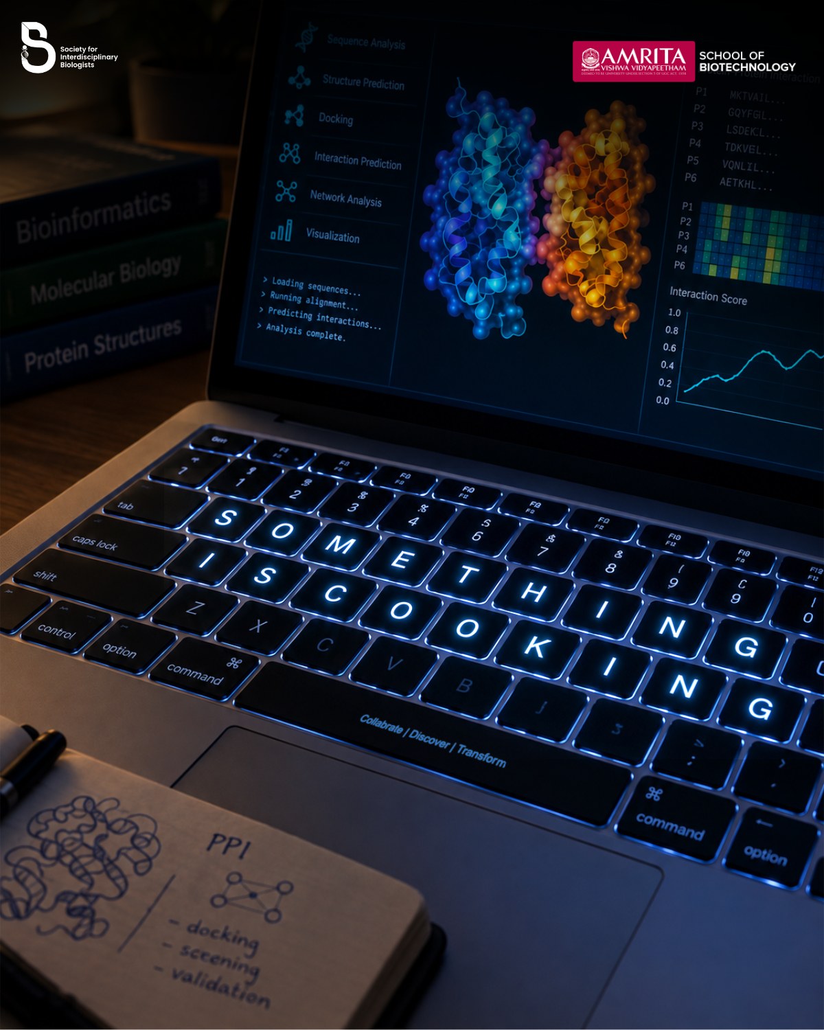 Bioinformatics and molecular structure visualisation on a laptop for a sibio workshop